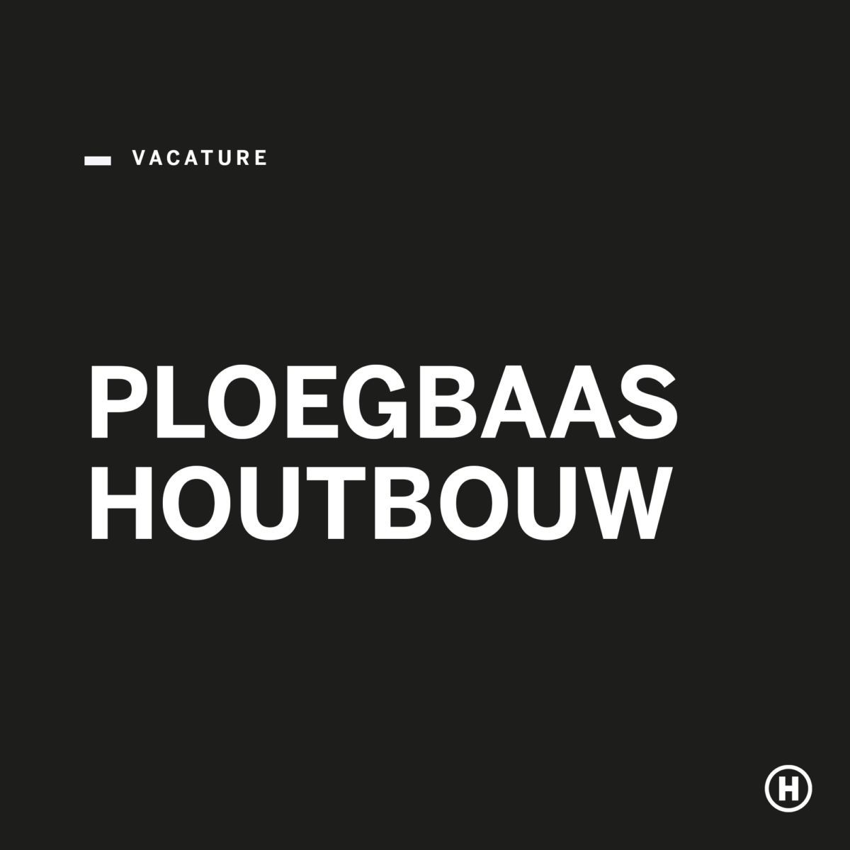 Vacatures ploegbaas